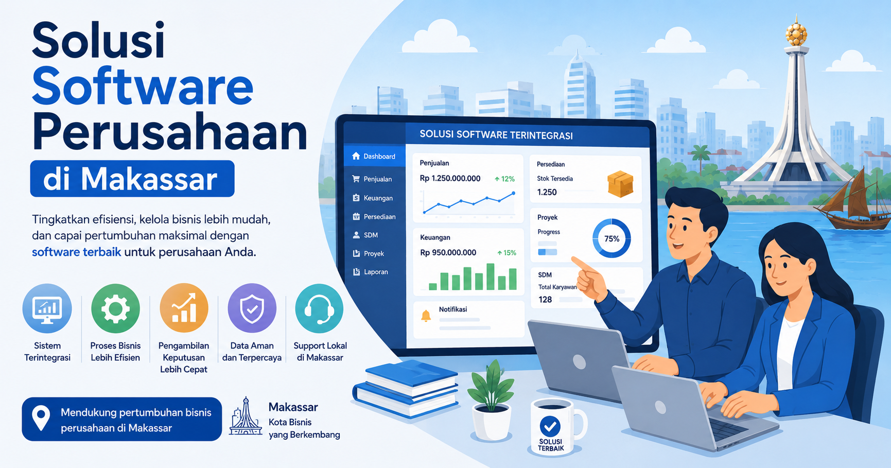 Solusi Software Perusahaan di Makassar